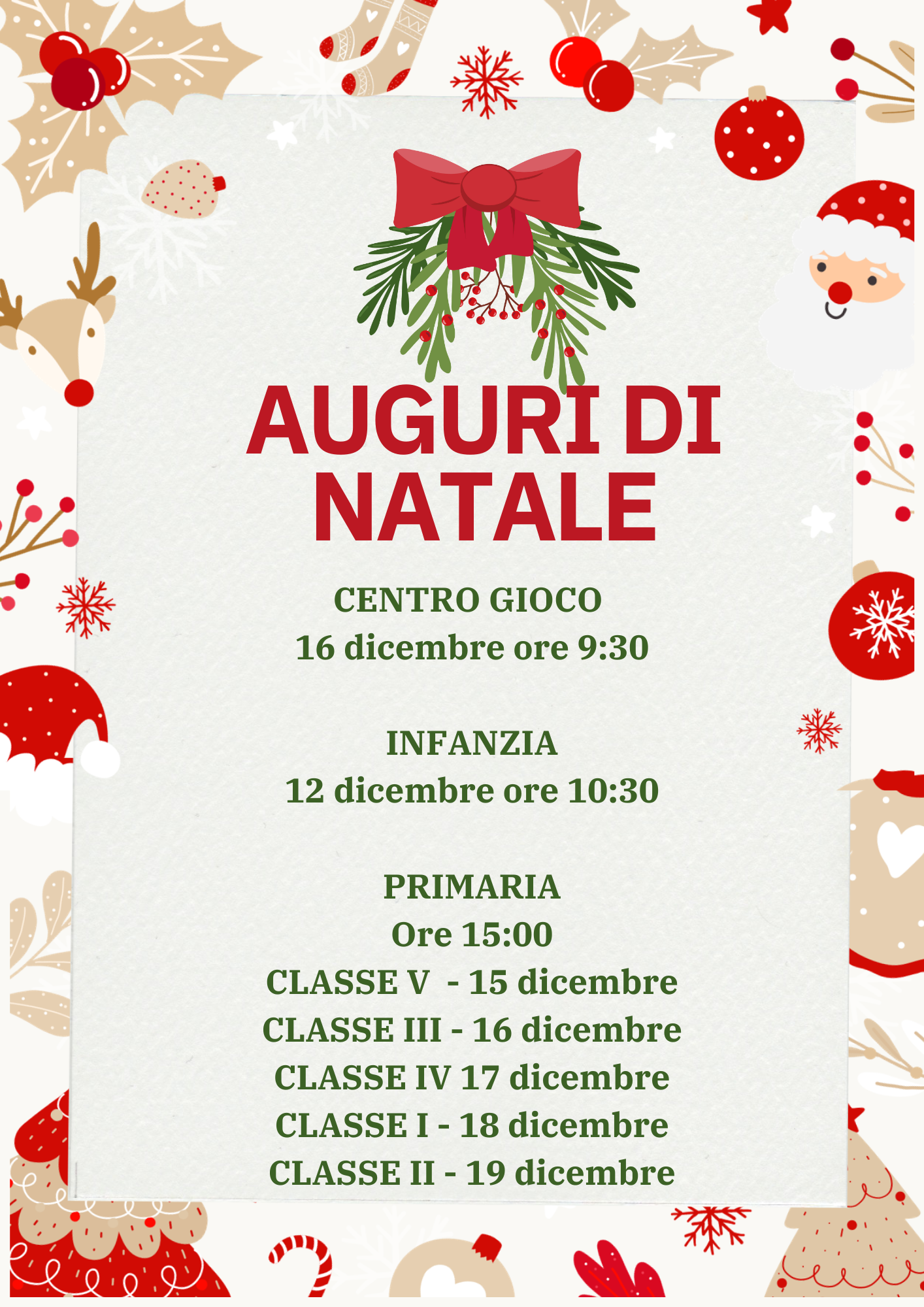 I nostri appuntamenti Natalizi